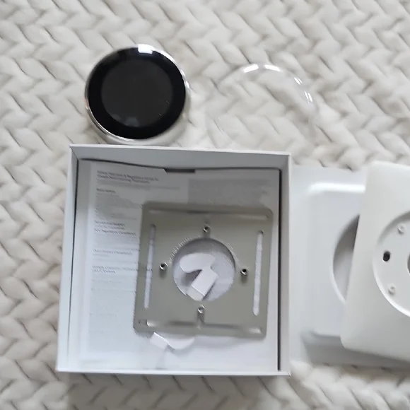 Black and Silver Smart Thermostat Accessory